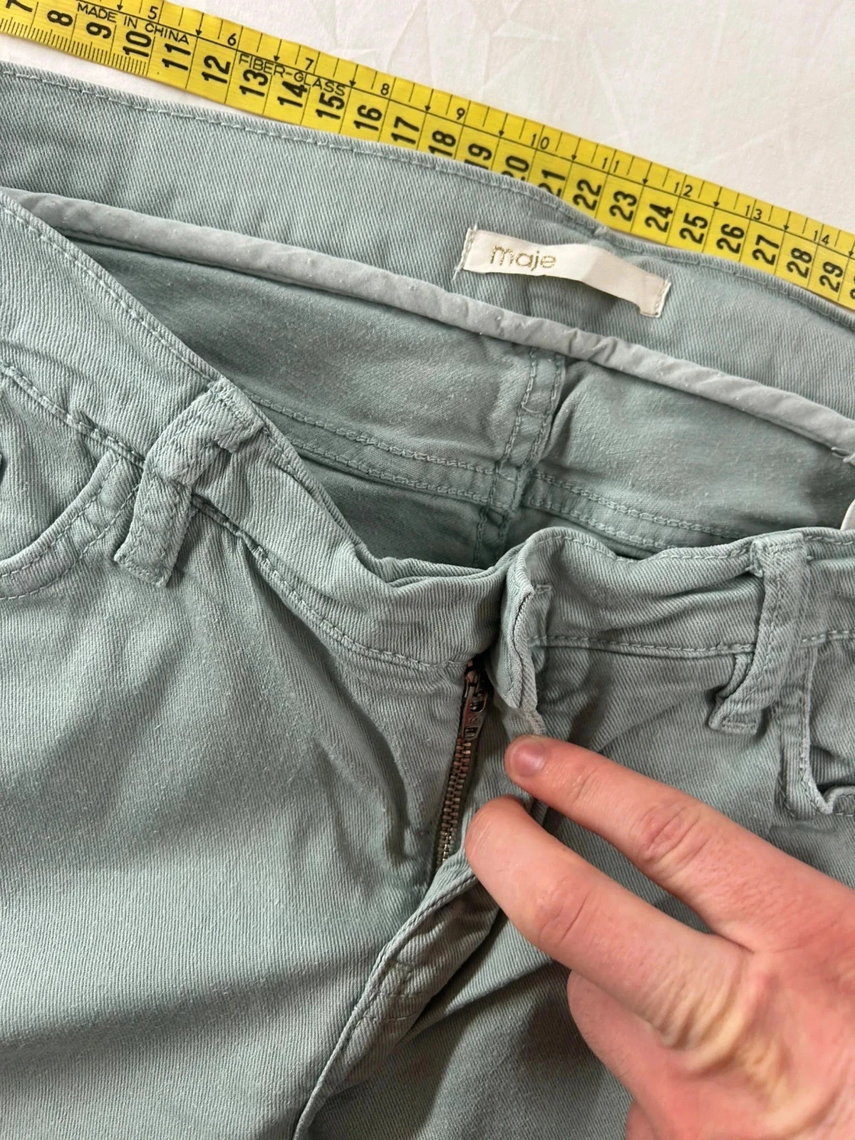 Light blue vintage Maje jeans – photo 7